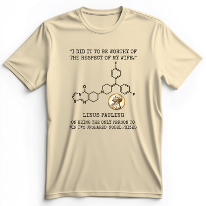 Linus Pauling Premium Tee Natural / S