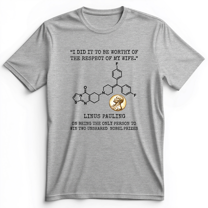 Linus Pauling Premium Tee Athletic Heather / S