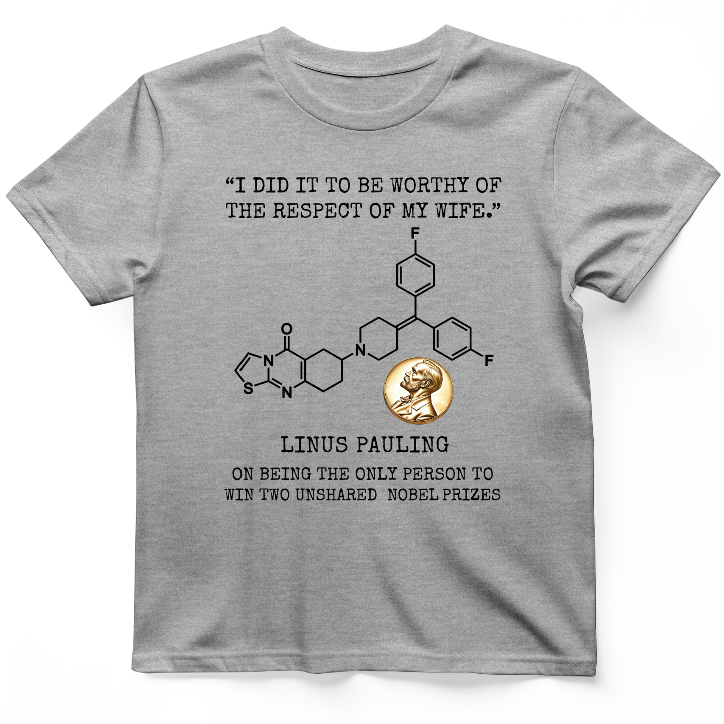 Linus Pauling T-Shirt Sport Grey / S