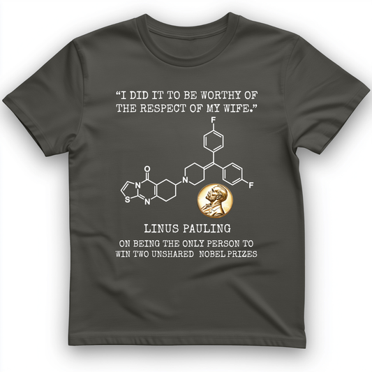 Linus Pauling T-Shirt Charcoal / S