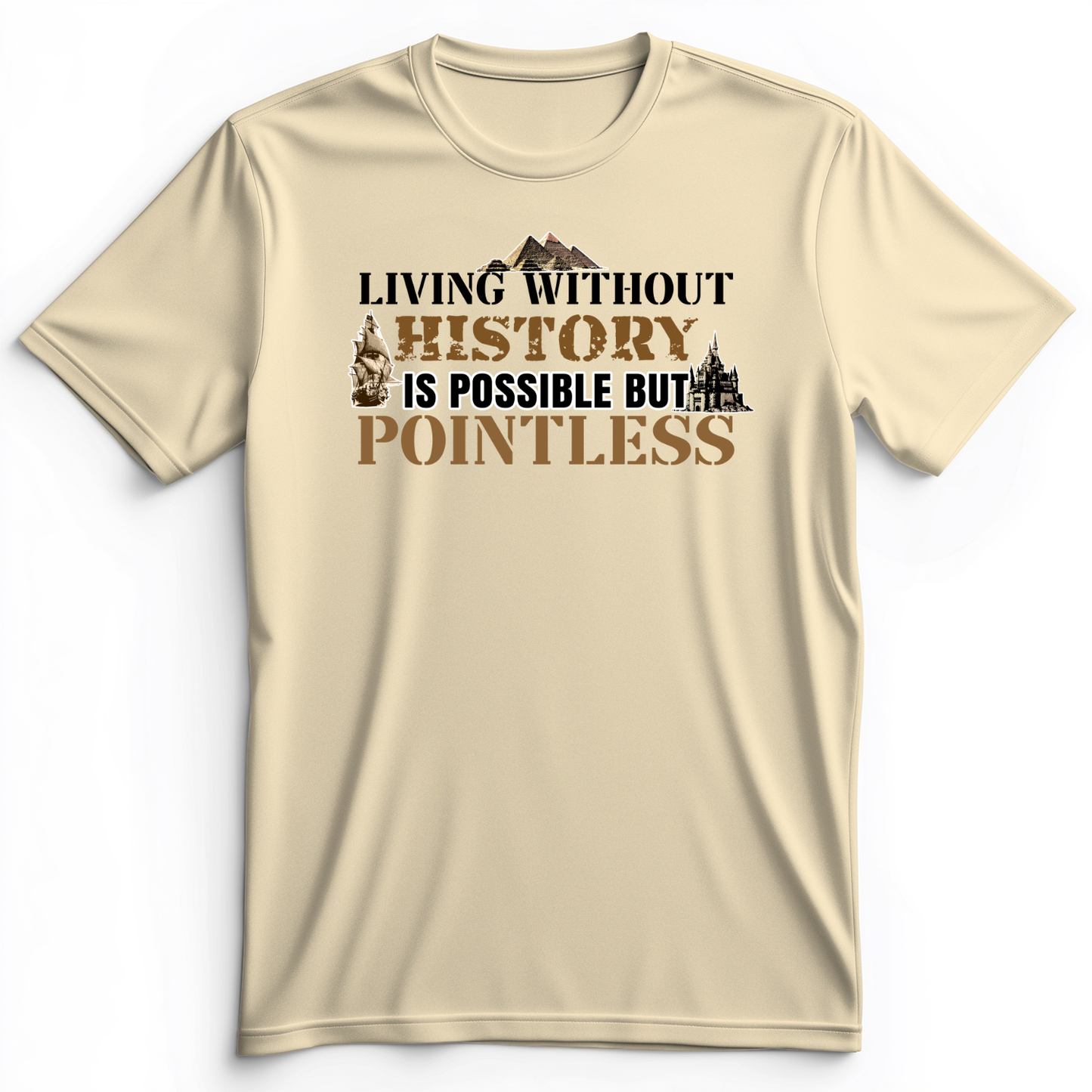 Living Without History Premium Tee Natural / S