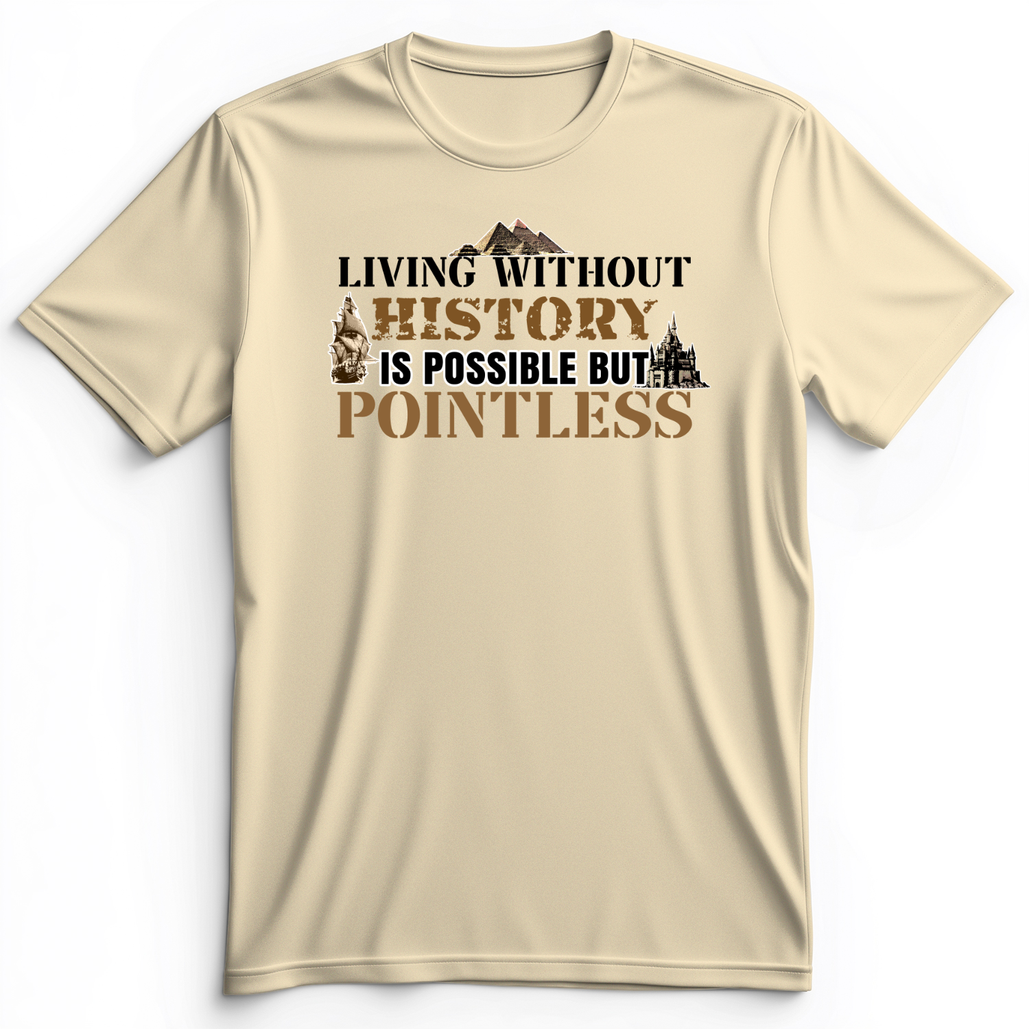 Living Without History Premium Tee Natural / S