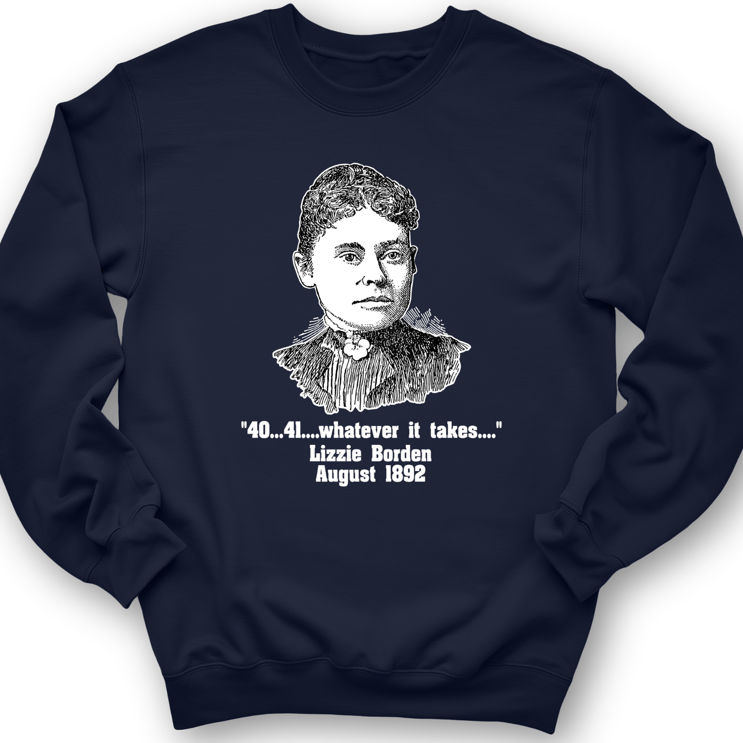 Lizzie Borden Crewneck Navy / S