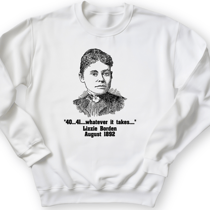 Lizzie Borden Crewneck White / S