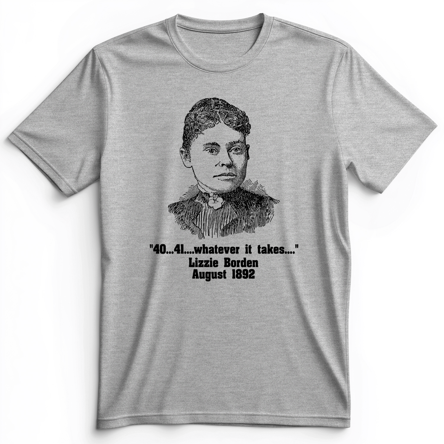 Lizzie Borden Premium Tee Athletic Heather / S