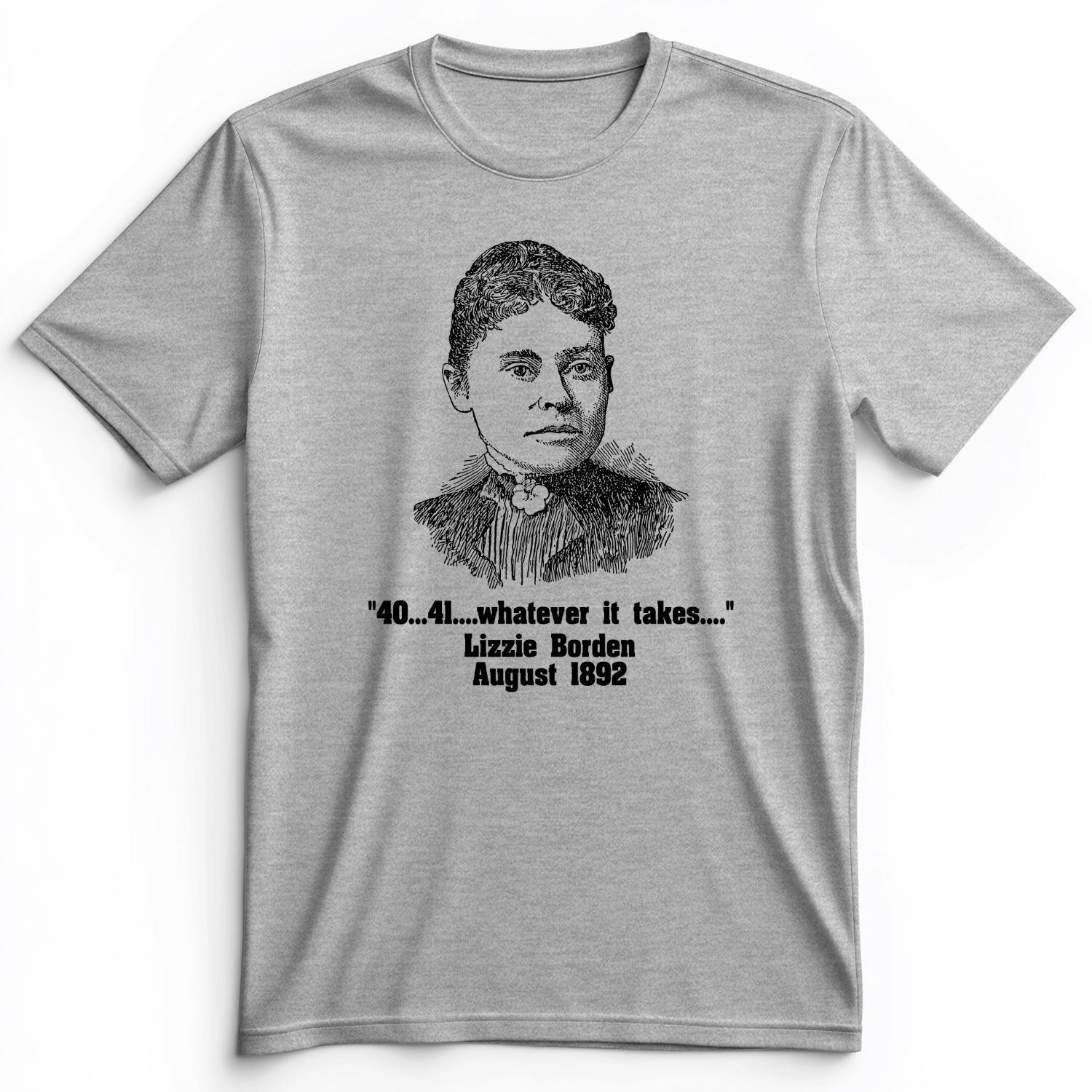 Lizzie Borden Premium Tee Athletic Heather / S