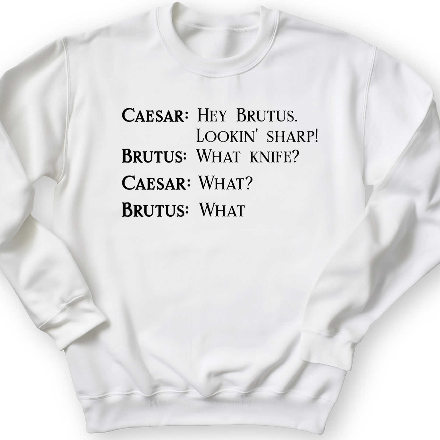 Lookin' Sharp Crewneck White / S