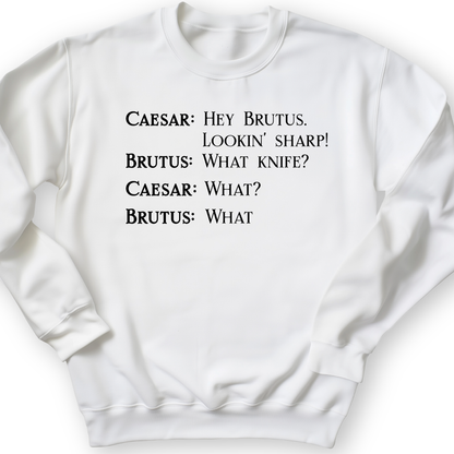 Lookin' Sharp Crewneck White / S