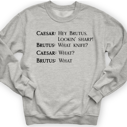 Lookin' Sharp Crewneck Sport Grey / S