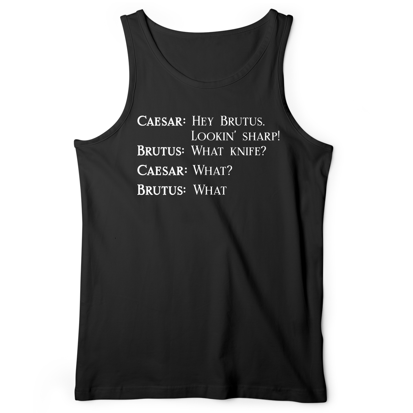 Lookin' Sharp Tank Black / XS