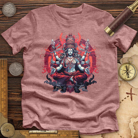 Lord Shiva Cotton High Quality Tee Heather Mauve / S