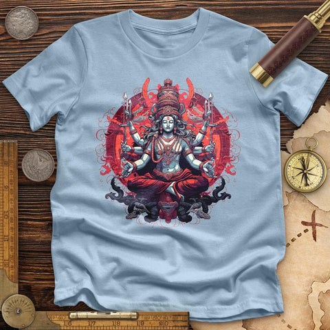 Lord Shiva Cotton High Quality Tee Light Blue / S