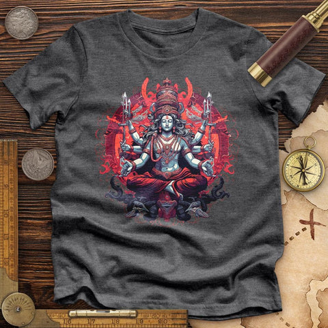 Lord Shiva Cotton High Quality Tee Dark Grey Heather / S