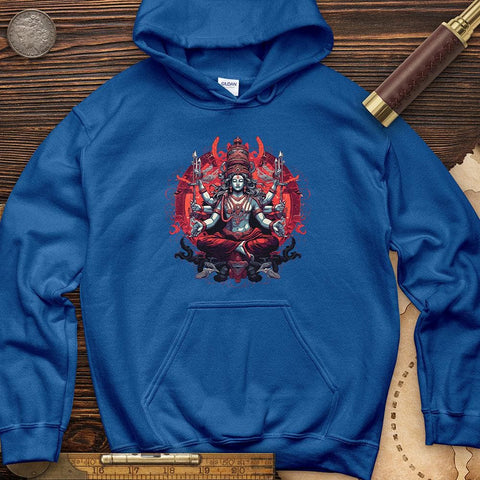 Lord Shiva Cotton Hoodie Royal / S