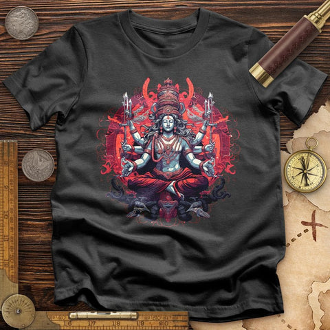 Lord Shiva Cotton T-Shirt Charcoal / S