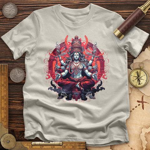Lord Shiva Cotton T-Shirt Ice Grey / S