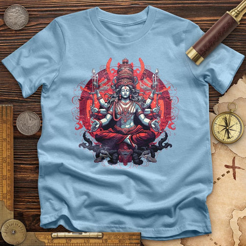 Lord Shiva Cotton T-Shirt Light Blue / S