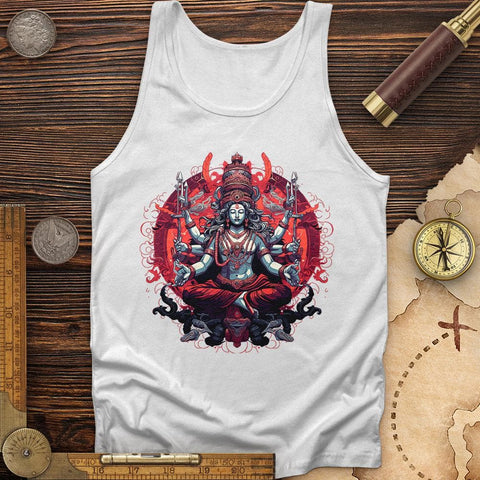 Lord Shiva Cotton Tank White / XS