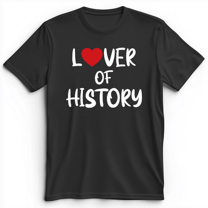 Lover Of History Premium Tee Dark Grey Heather / S