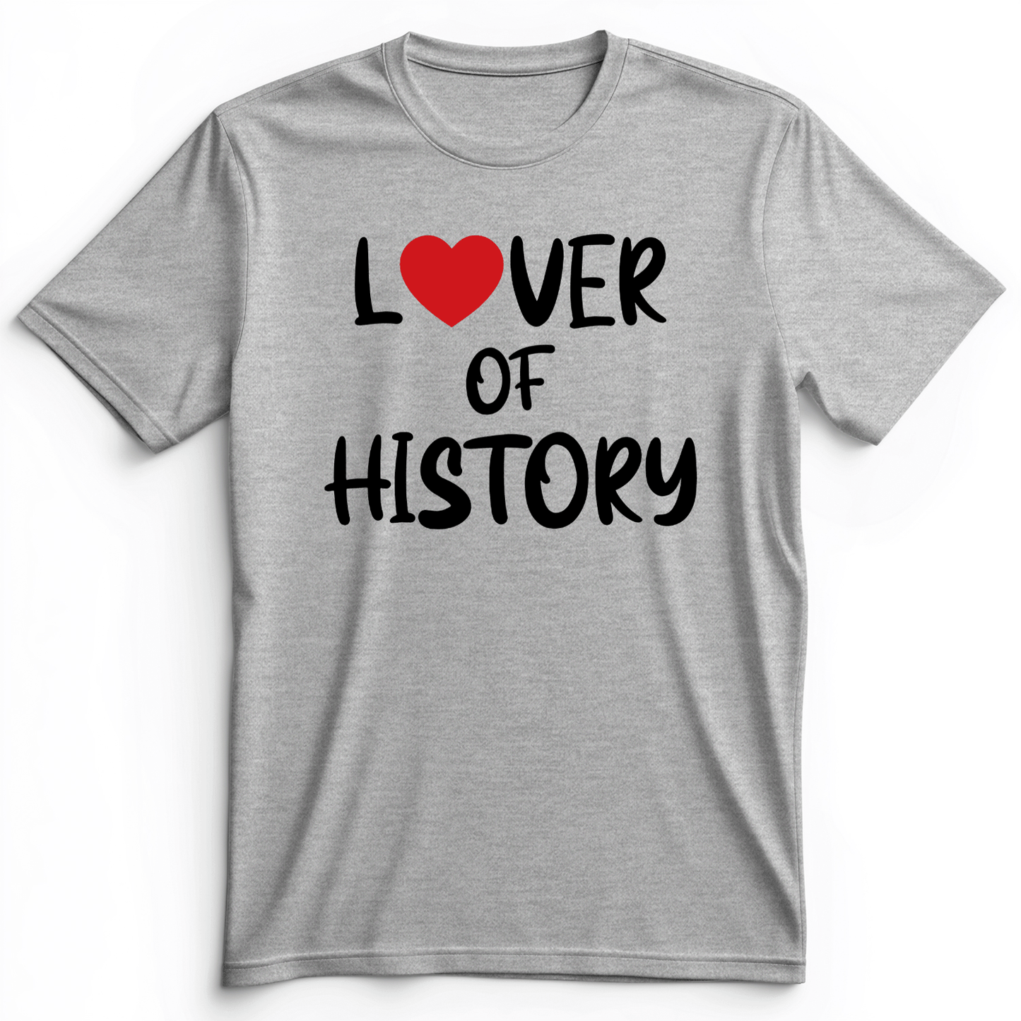Lover Of History Premium Tee Athletic Heather / S