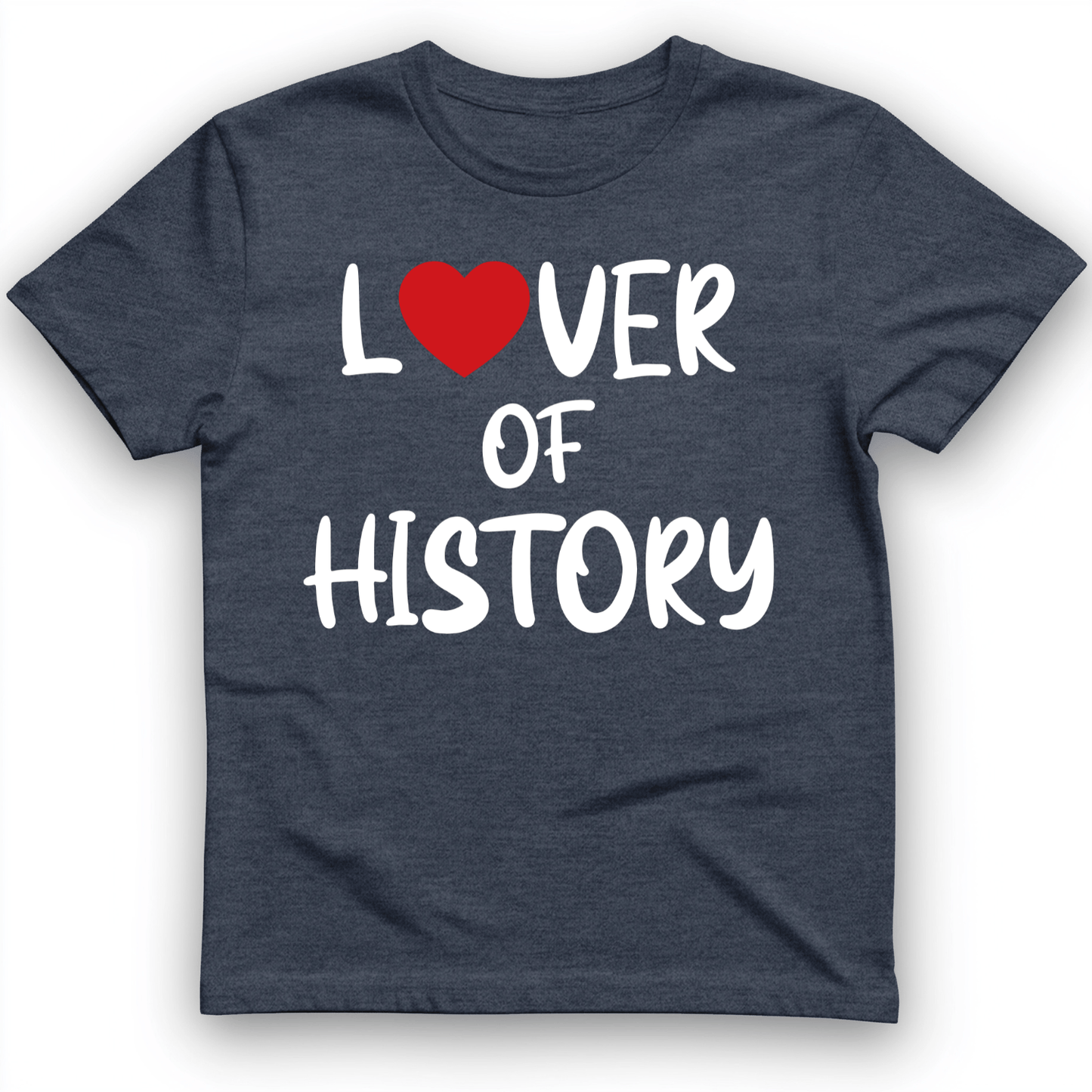 Lover Of History T-Shirt Heather Navy / S
