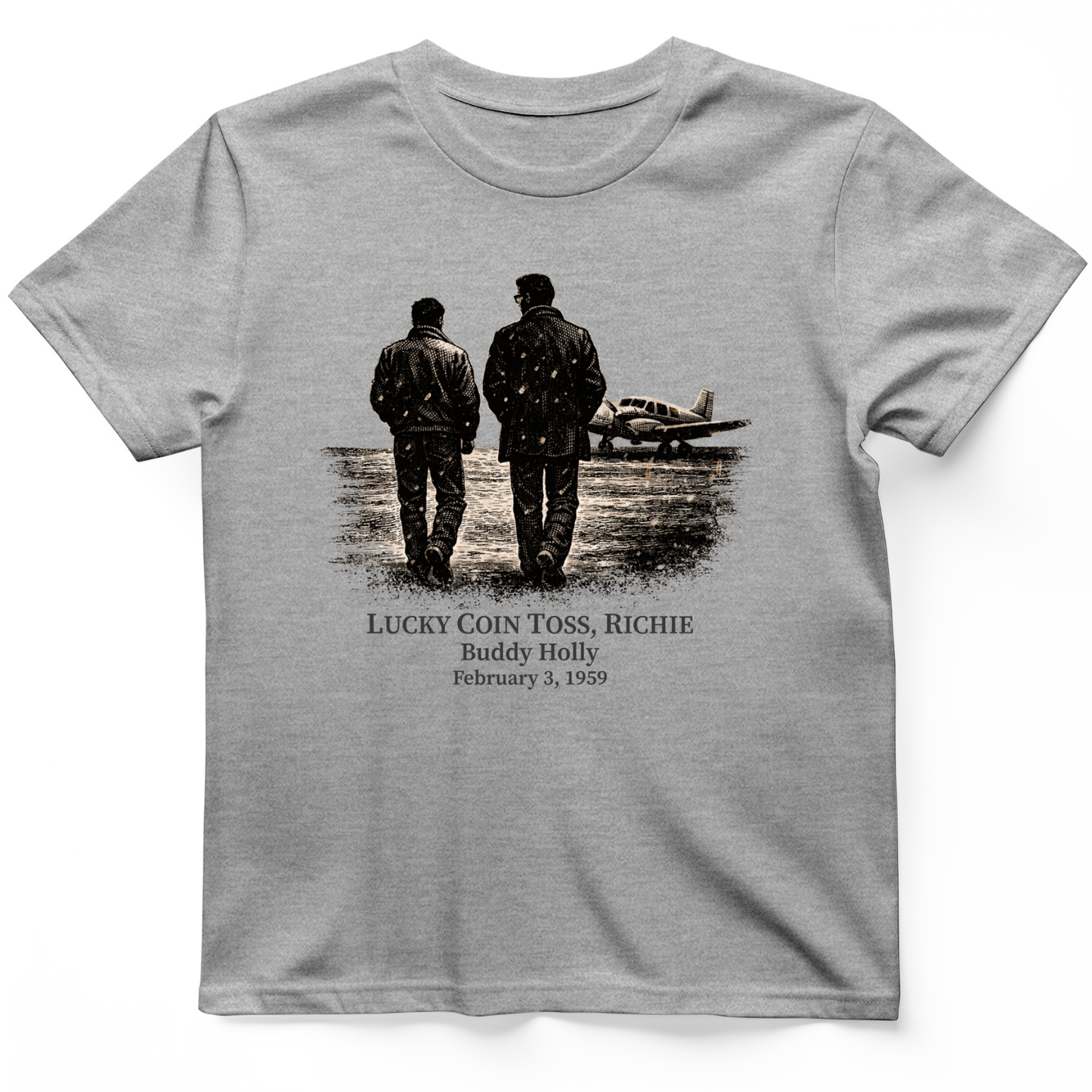 Lucky Coin Toss T-Shirt Sport Grey / S