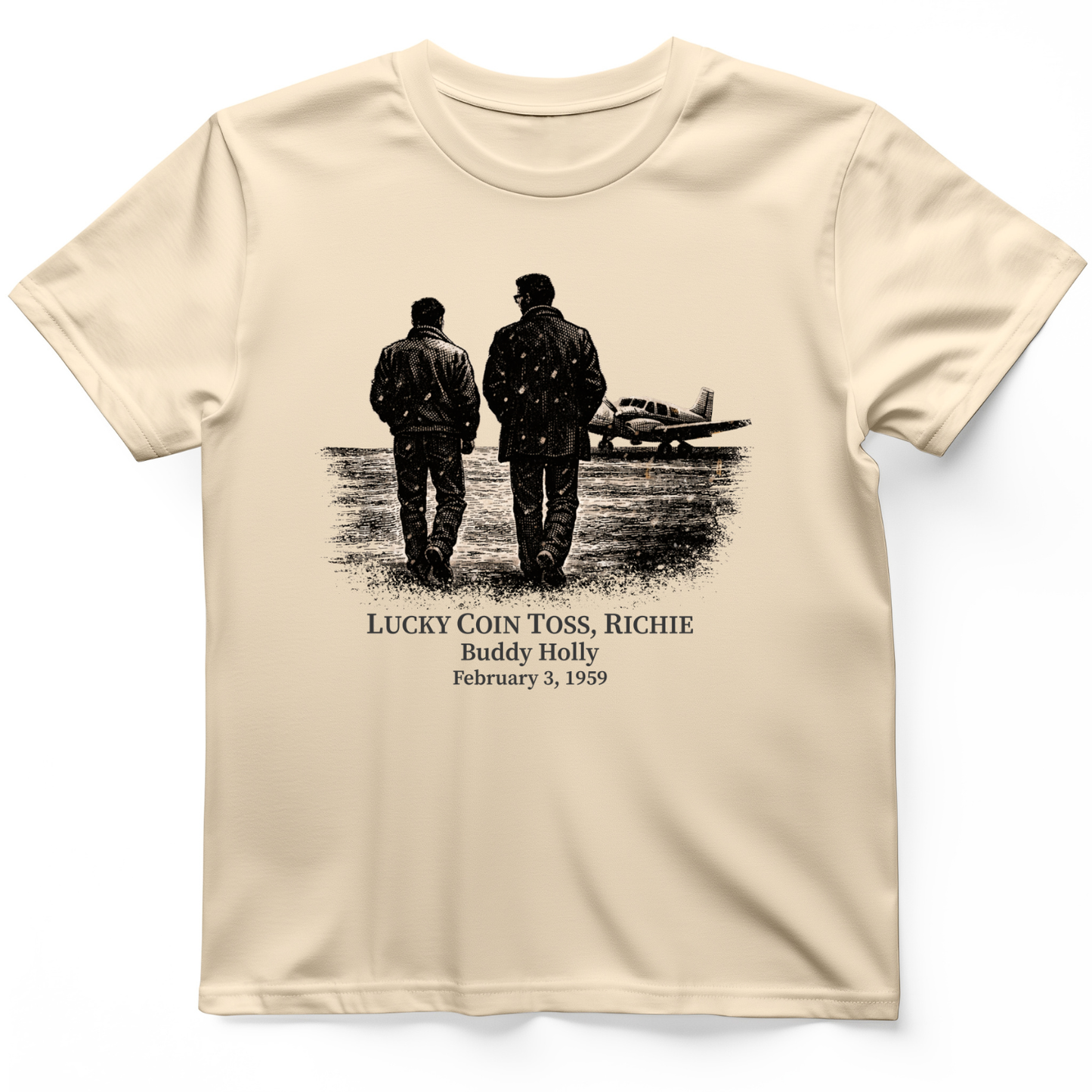 Lucky Coin Toss T-Shirt Natural / S