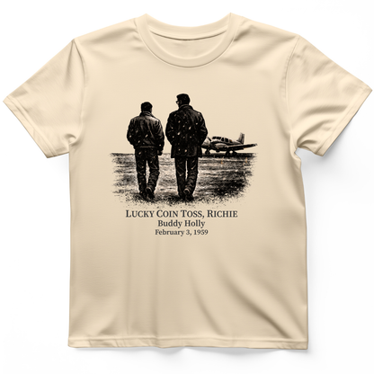 Lucky Coin Toss T-Shirt Natural / S