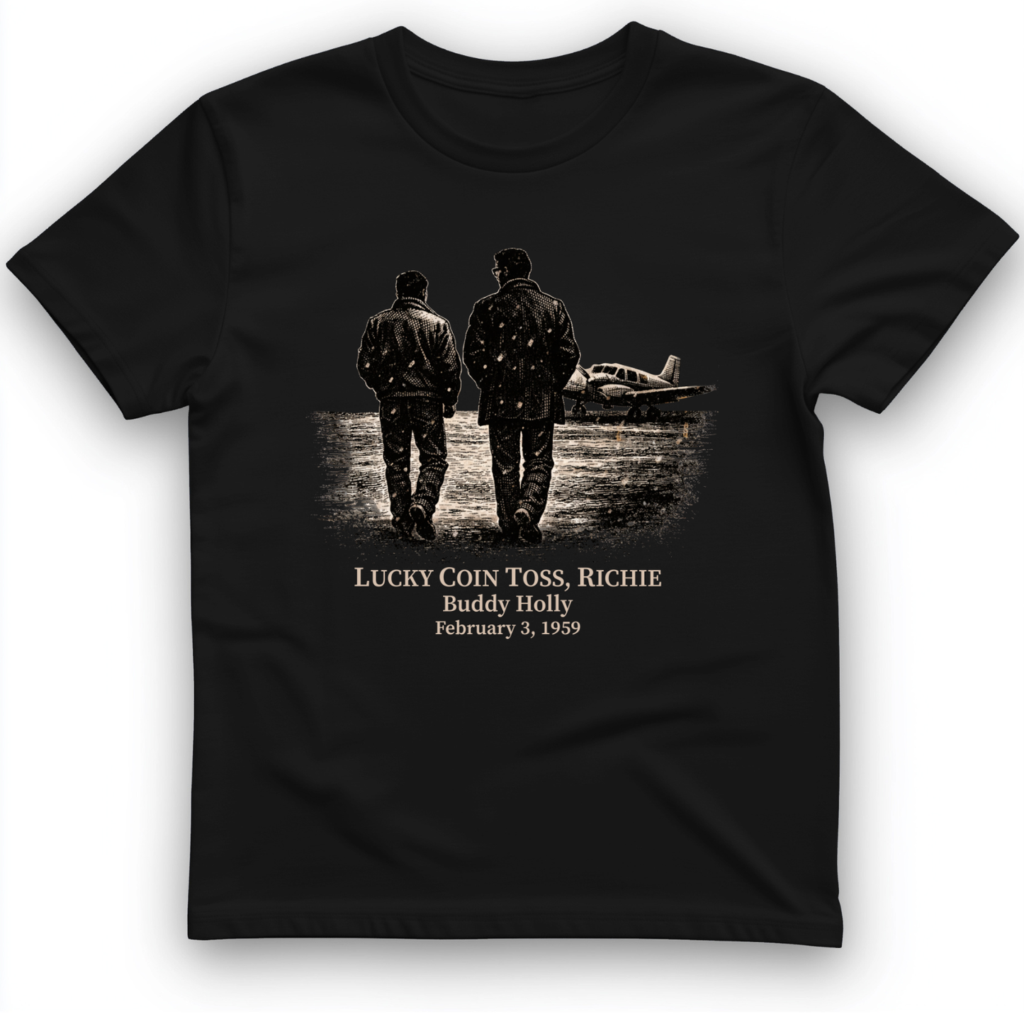 Lucky Coin Toss T-Shirt Black / S