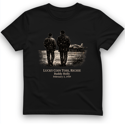 Lucky Coin Toss T-Shirt Black / S