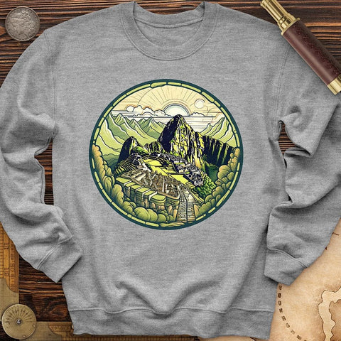 Machu Picchu Mountain Crewneck Sport Grey / S