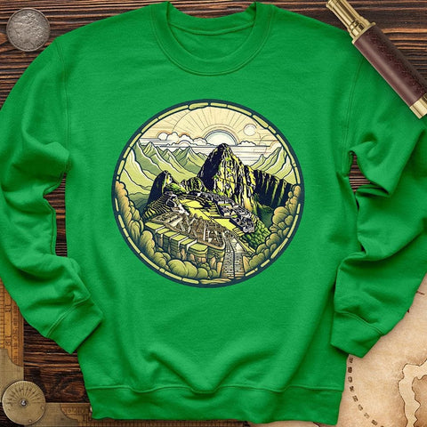 Machu Picchu Mountain Crewneck Irish Green / S