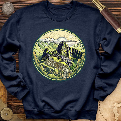 Machu Picchu Mountain Crewneck Navy / S