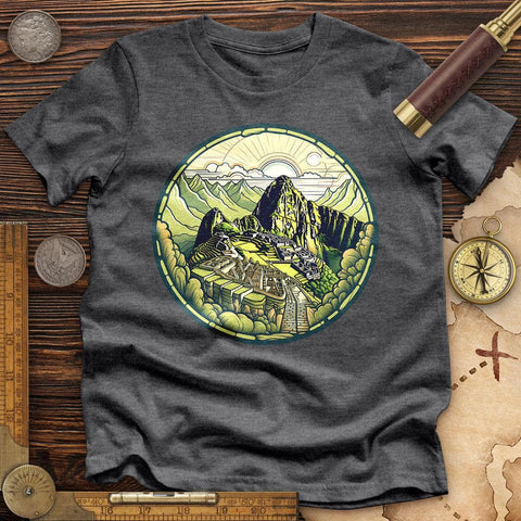 Machu Picchu Mountain High Quality Tee Dark Grey Heather / S