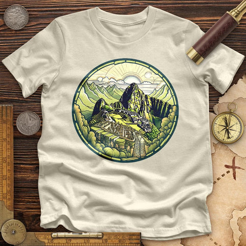 Machu Picchu Mountain High Quality Tee Natural / S