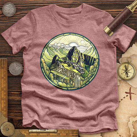 Machu Picchu Mountain High Quality Tee Heather Mauve / S