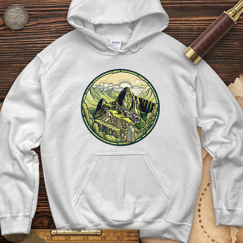 Machu Picchu Mountain Hoodie White / S