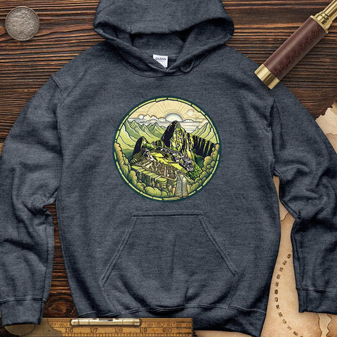 Machu Picchu Mountain Hoodie Heather Navy / S