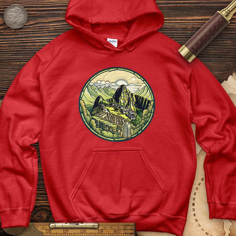 Machu Picchu Mountain Hoodie Red / S