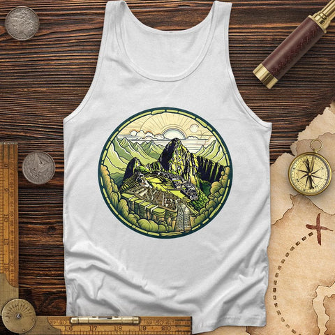 Machu Picchu Mountain Tank White / XS