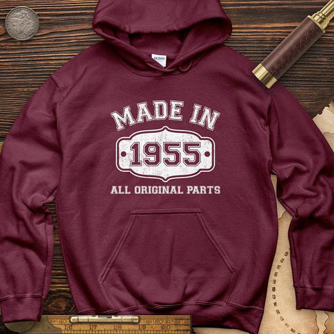 Made In 1955 Hoodie Maroon / S