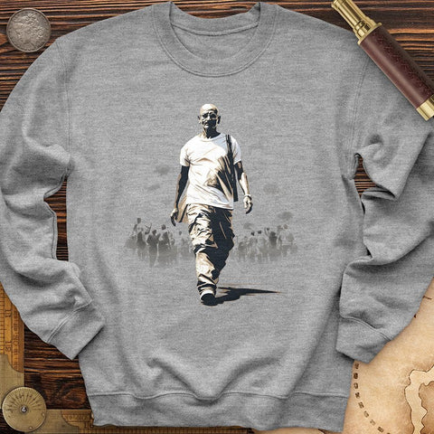 Mahatma Gandhi Crewneck Sport Grey / S