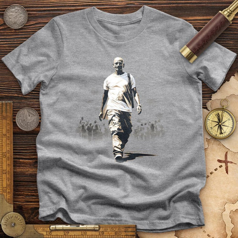 Mahatma Gandhi High Quality Tee Athletic Heather / S