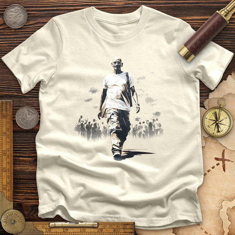 Mahatma Gandhi High Quality Tee Natural / S