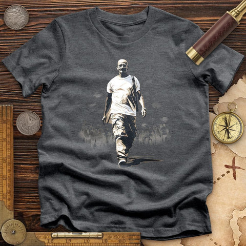 Mahatma Gandhi High Quality Tee Dark Grey Heather / S