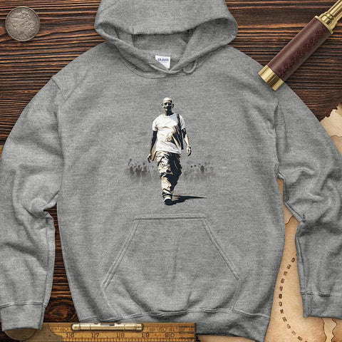 Mahatma Gandhi Hoodie Sport Grey / S