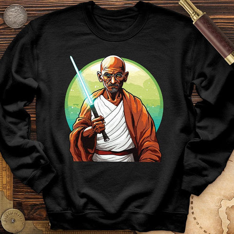 Mahatma Gandhi Saber Crewneck Black / S