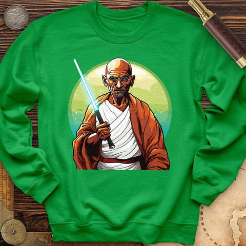 Mahatma Gandhi Saber Crewneck Irish Green / S