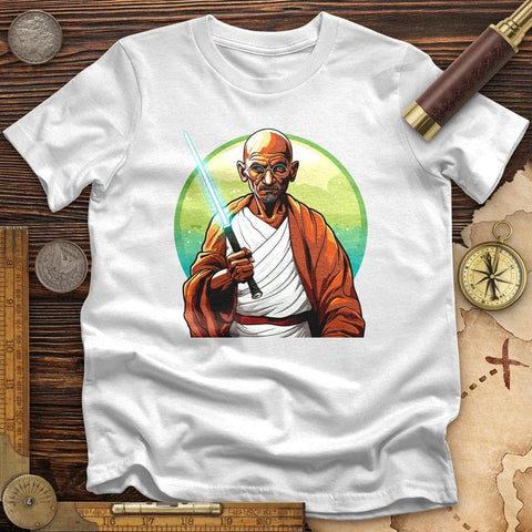 Mahatma Gandhi Saber T-Shirt White / S