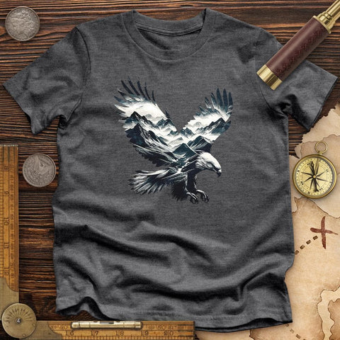 Majestic Eagle Mountain High Quality Tee Dark Grey Heather / S